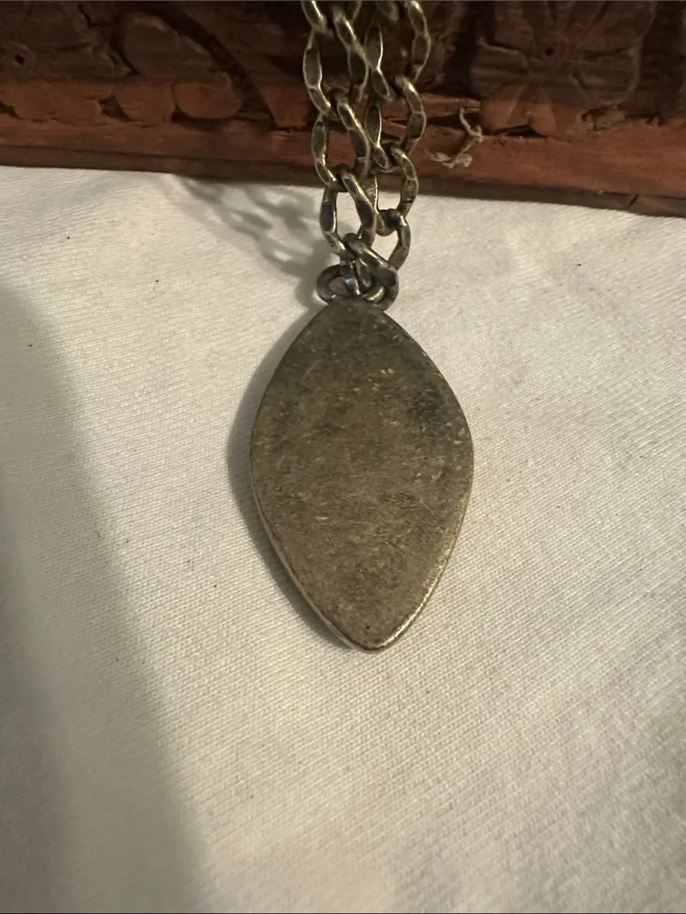Vintage Abalone Shell Pendant Necklace